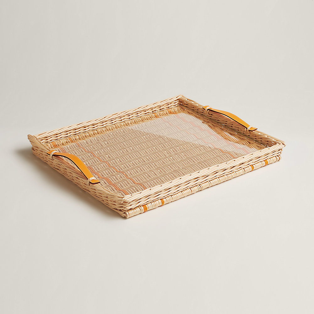 お値下げ] エルメス ラウンドトレー ピクニックトレー オズレ 43cm